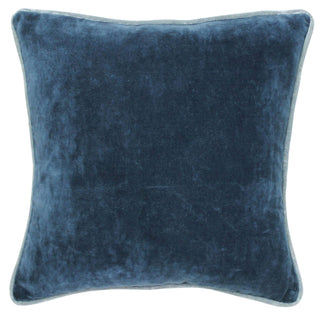 Steel Blue Velvet Pillow