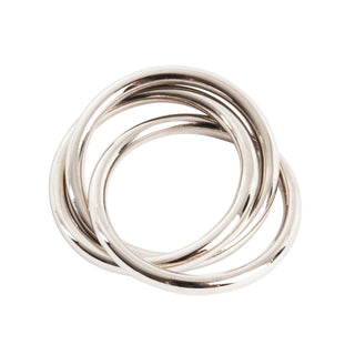 Three Rings Napkin Ring: Silver, Set of 4