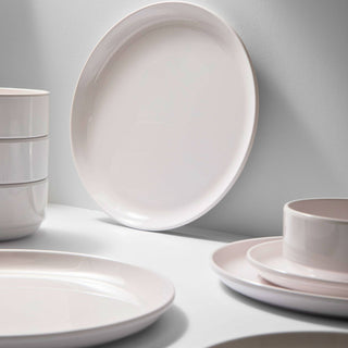 Marbella White Stacking Melamine Salad Plate, Set of 4