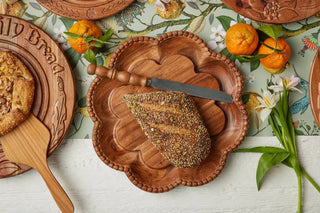 Serrated Bread Knife, Wood Handle