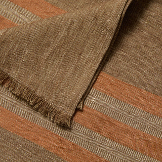 Modern Plaid Throw Walnut & Chestnut 51x78