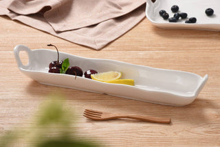 White Cracker Tray in Shatterproof Melamine