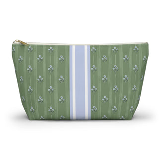 Mahjong Tile Pouch: Preppy Cheetah Blue
