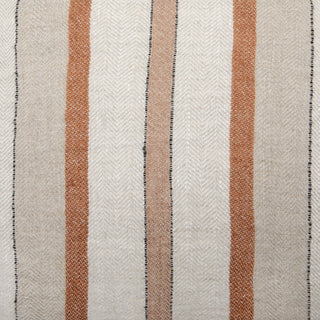 Bruges Stripe Pillow Natural Chestnut 22"x 22"