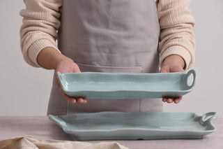 Aqua Cracker Tray in Shatterproof Melamine