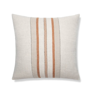 Bruges Stripe Pillow Natural Chestnut 22"x 22"
