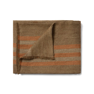 Modern Plaid Throw Walnut & Chestnut 51x78