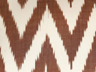 Brown Chevron Ikat Cushion Cover