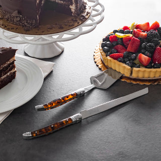 Laguiole Tortoise Shell Cake & Pie Server Set