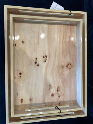Burl Veneer Tray