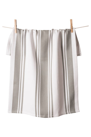 Gray Centerband Chef's Kitchen Towel