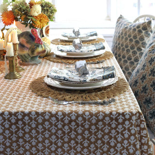 Tablecloth Charlotte Caramel: 60x90
