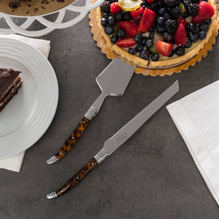 Laguiole Tortoise Shell Cake & Pie Server Set
