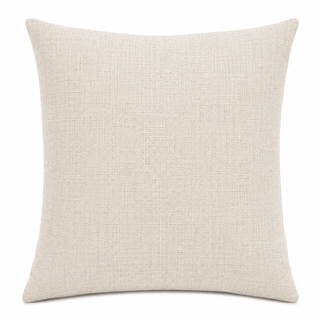 Embroidered Pine Branch & Red Bow Throw Pillow: Cover + Down-Filled Insert / 18"x18"