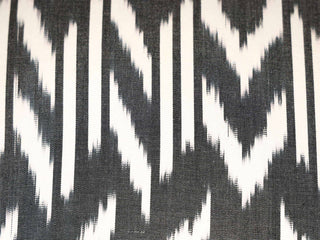 Black and White Ikat Pillow Cover: 20x20 inches
