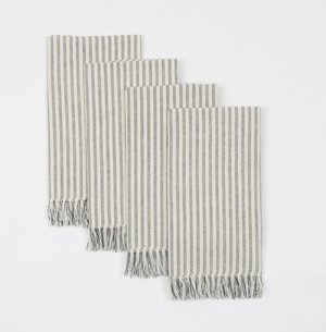 Napkins Set/4 - Manor Stripe - Blue
