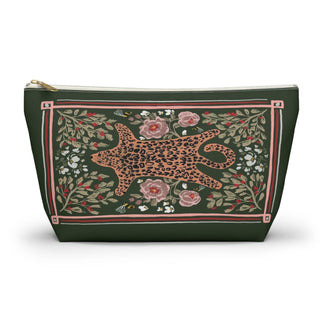 Mahjong Tile Pouch: Preppy Cheetah Blue