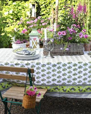 Tablecloth Gayatri Buti Olive: 60x90