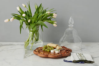 Vintage English Bread Board, Medium Scalloped
