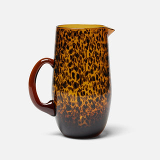 Tortoise Shell glass pitcher