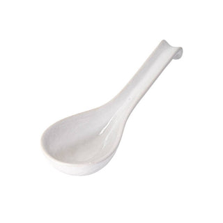 Asian Soup Spoon is oversized and made of white porcelain