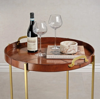 Aspen Leather Square Tray