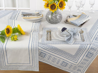 Blue Stripe table runner