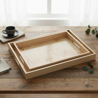 Burl Veneer Tray