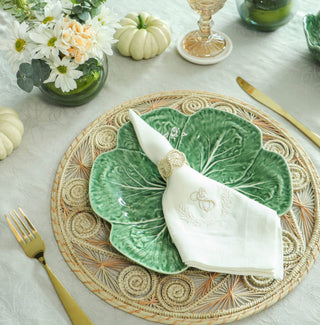 Natural Caracoli Placemat: 15 Inches (Set of 4)