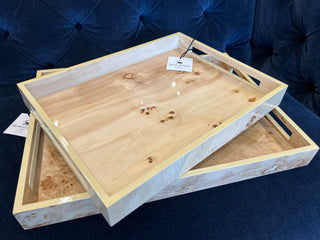 Burl Veneer Tray