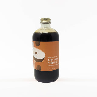 A bottle of Espresso Martini Mixer