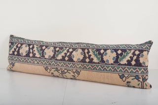 Extra Long One of a  Kind Vintage Rug Pillow