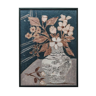 Flowers in Asian Jar Artwork