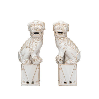 Foo Dog Bookends, Set of 2