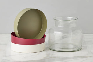 Tuscan Glass Bloom Vase, 3-in-1 ,Vineyard Color Set