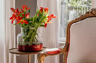 Tuscan Glass Bloom Vase, 3-in-1 ,Vineyard Color Set