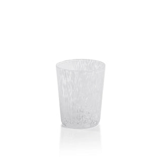 white speckled glass