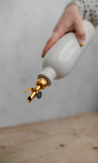 White Oil Cruet / Olive Oil Dispenser