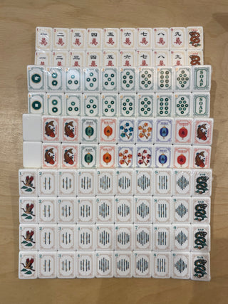 Oversized Yellow Ochre 4-Ply Luxury Mahjong Tiles