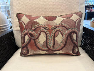 Ophidia Peach Pillow