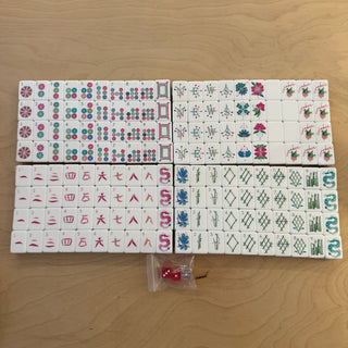 Hot Pink 4-Layer Luxury Mahjong Tiles