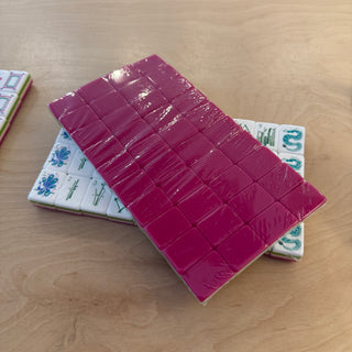 Hot Pink 4-Layer Luxury Mahjong Tiles