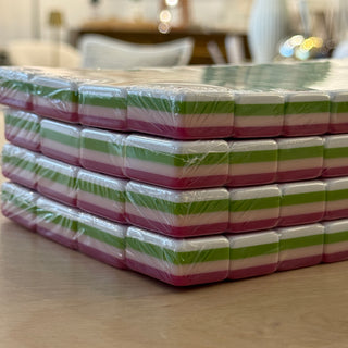 Hot Pink 4-Layer Luxury Mahjong Tiles