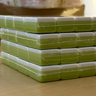 Apple Green 4-Layer Luxury Mahjong Tiles