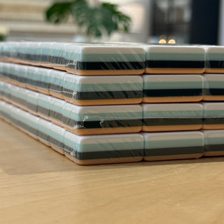 Oversized Peach 4-Ply Luxury Mahjong Tiles