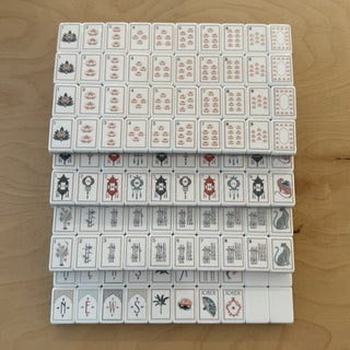 Oversized Peach 4-Ply Luxury Mahjong Tiles