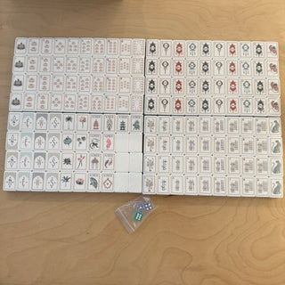 Oversized Peach 4-Ply Luxury Mahjong Tiles