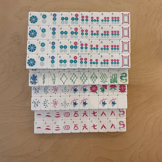 Light Green 4-Layer Luxury Mahjong Tiles