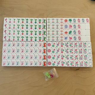 Pearlescent Pink 4-Layer Luxury Mahjong Tiles