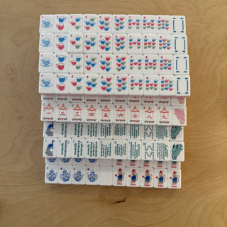 Light Pink 4-Layer Luxury Mahjong Tiles